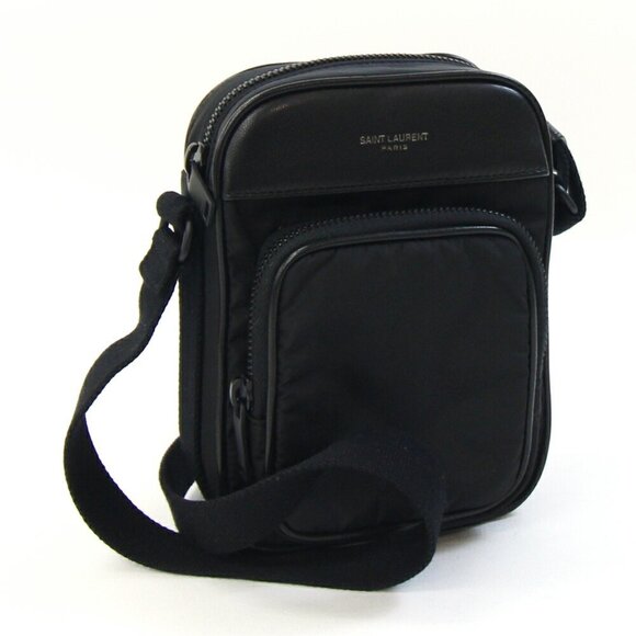 SAINT LAURENT Black Leather Shoulder Bag - Picture 1 of 7